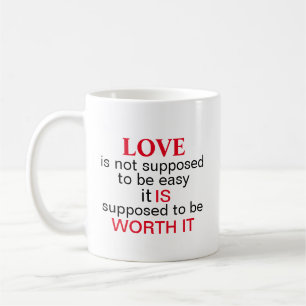 Caneca De Café Mugs Expressivos Amor é..