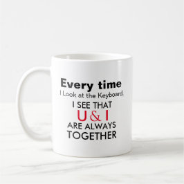 Caneca De Café Mugs Expressivos U & I