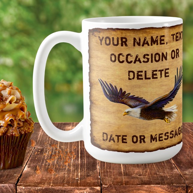 Caneca De Café Mugs personalizados para o Pai, marido. Eagle Gift (Gifts for Eagle Lovers. Personalized Father's Day Gift. Personalised gift for son Cheap gift for Dad)