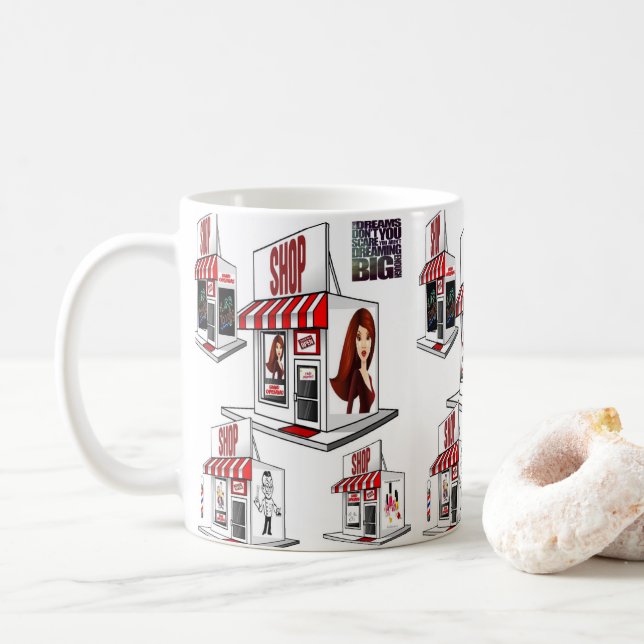 Caneca De Café Mugs Salon (Com Donut)