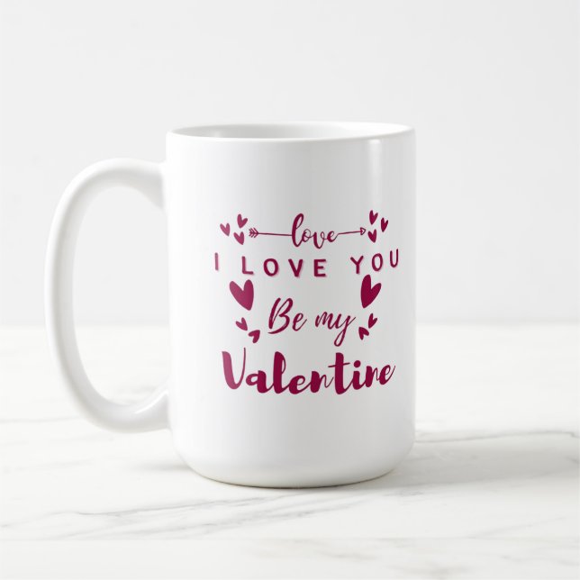 Caneca De Café Mugs valentine day (Esquerda)