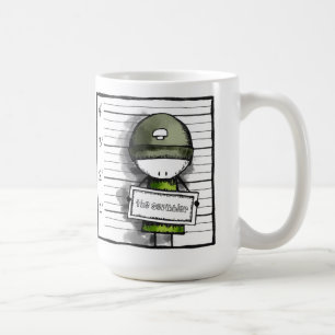 Caneca De Café Mugshot: o scribbler