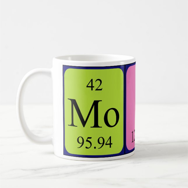 Caneca De Café Muina periodicamente mesa name mug (Esquerda)