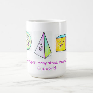 Caneca De Café Muitas formas, muitas cores um mundo