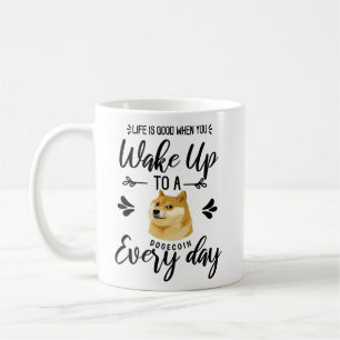 Caneca De Café Muito Bonita! Dogecoin Meme Hodl