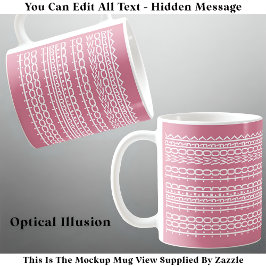 Caneca De Café Muito Cansado Para Trabalhar Mensagem Oculta 136WP