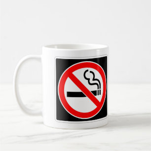 Caneca De Café Muito Divertido Sinal de FUMO Coffee Mug