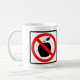 Caneca De Café Muito divertido Sinal de MAÇÃ Sinal de Café