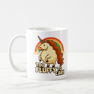 Caneca De Café Muito Fluffy Para Cuidar De Foodie Unicorn