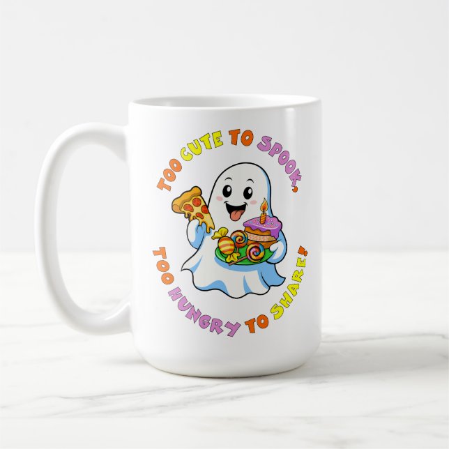 Caneca De Café Muito Fofo para Assustar, Muito Faminto para Compa (Esquerda)