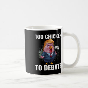 Caneca De Café Muito Frango Para Debater Kamala Harris Engraçado