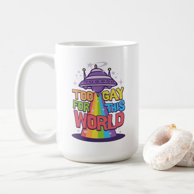 Caneca De Café Muito Gay Para Este Mundo (Com Donut)