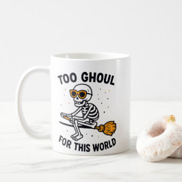Caneca De Café Muito Ghoul para Este Mundo
