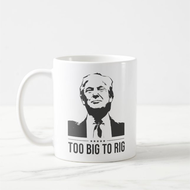 Caneca De Café Muito Grande Para Rig Trump 2024 (Esquerda)