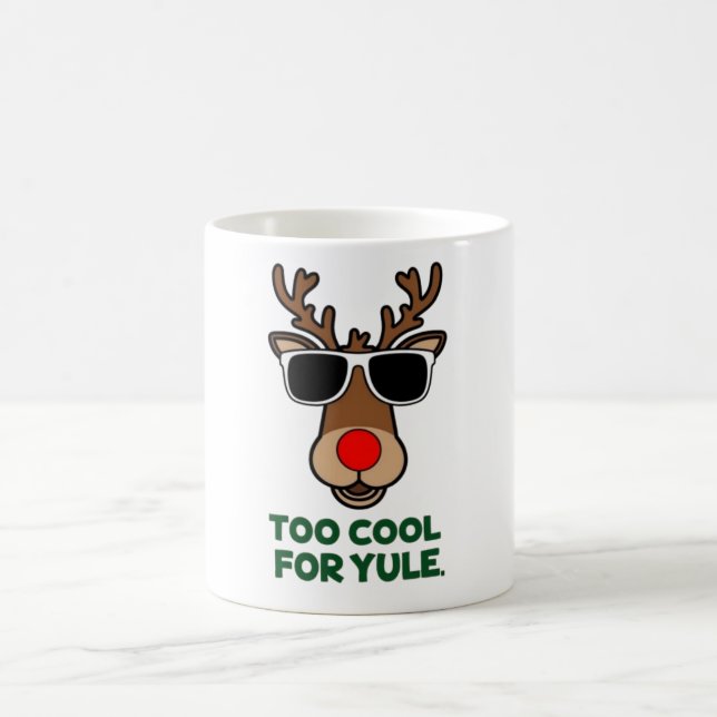 Caneca De Café Muito Legal para Yule Funny Christmas Reindeer Mug (Centro)