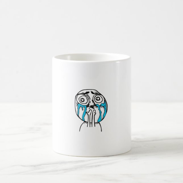 Caneca De Café Muito Obrigado Tão Chorando Trolface Meme (Centro)