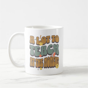 Caneca De Café Muito Para Ensinar No Momento Engraçado Ano Novo D