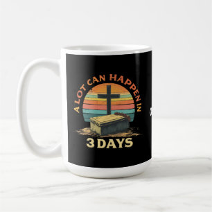 Caneca De Café Muito Pode Acontecer Em 3 Dias De Felz pascoa Reli