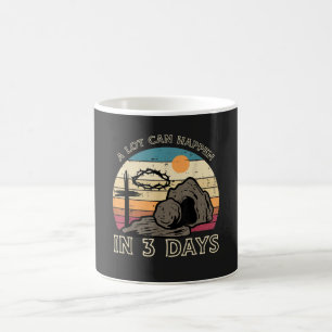 Caneca De Café Muito Pode Acontecer em 3 Dias Páscoa Religiosa