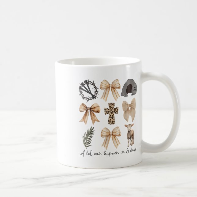 Caneca De Café Muito Pode Acontecer Em Três Dias De Cristo De Arc (Direita)