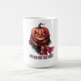 Caneca De Café Muito Velho Para Esta Folha. Abóbora Dia de as Bru