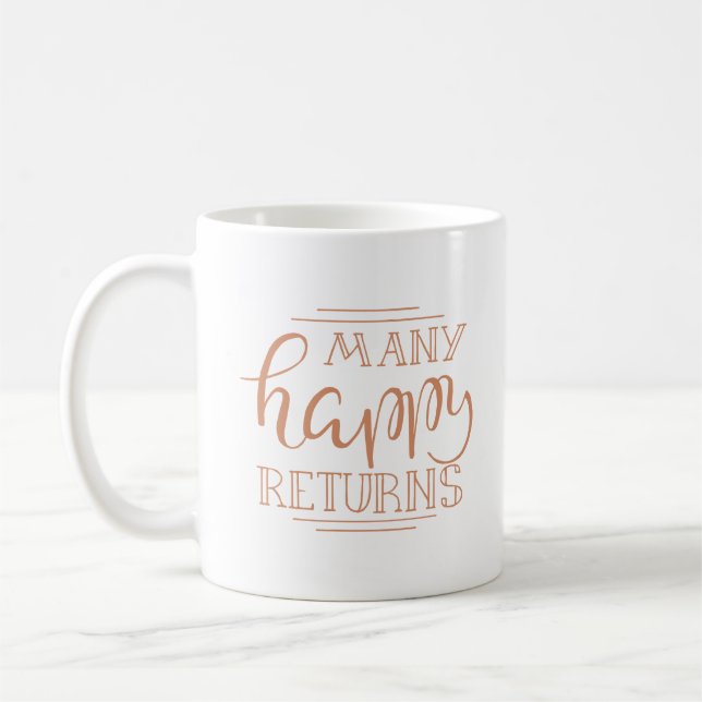 Caneca De Café muitos retornos felizes (Esquerda)