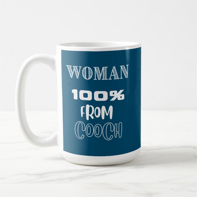 Caneca De Café Mulher: 100% De Cooch Coffee Mug (Esquerda)