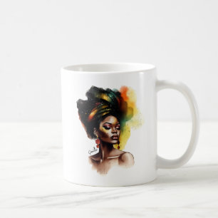 Caneca De Café Mulher Afro-Americana Habilitada (2)
