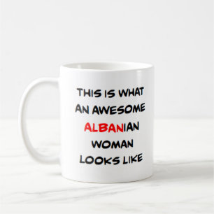 Caneca De Café mulher albanesa, incrível