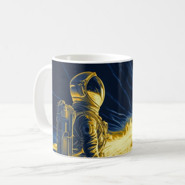 Caneca De Café Mulher Astronauta (Frente Esquerda)