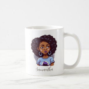 Caneca De Café Mulher Aula e Elegante Afro
