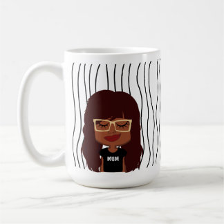 Caneca De Café Mulher Bela Esmirante Lançou Mug. Escolha o seu ol