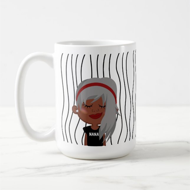 Caneca De Café Mulher Bela Esmirante Lançou Mug. Escolha o seu ol (Esquerda)