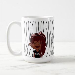 Caneca De Café Mulher Bela Esmirante Lançou Mug. Escolha o seu ol