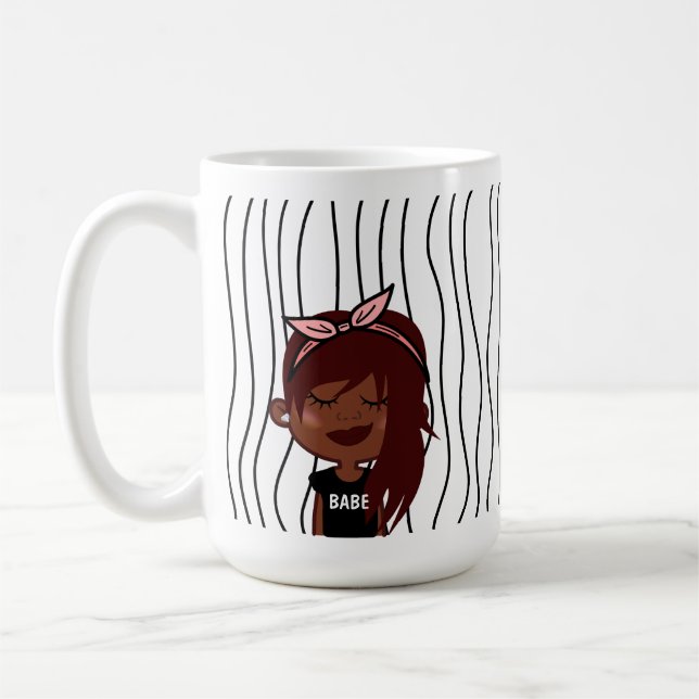 Caneca De Café Mulher Bela Esmirante Lançou Mug. Escolha o seu ol (Esquerda)