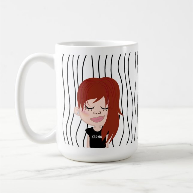 Caneca De Café Mulher Bela Esmirante Lançou Mug. Escolha o seu ol (Esquerda)