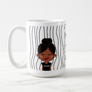 Caneca De Café Mulher Bela Esmirante Lançou Mug. Escolha o seu ol