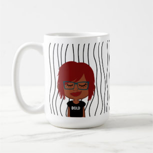 Caneca De Café Mulher Bela Esmirante Lançou Mug. Escolha o seu ol