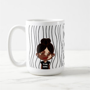 Caneca De Café Mulher Bela Esmirante Lançou Mug. Escolha seu visu