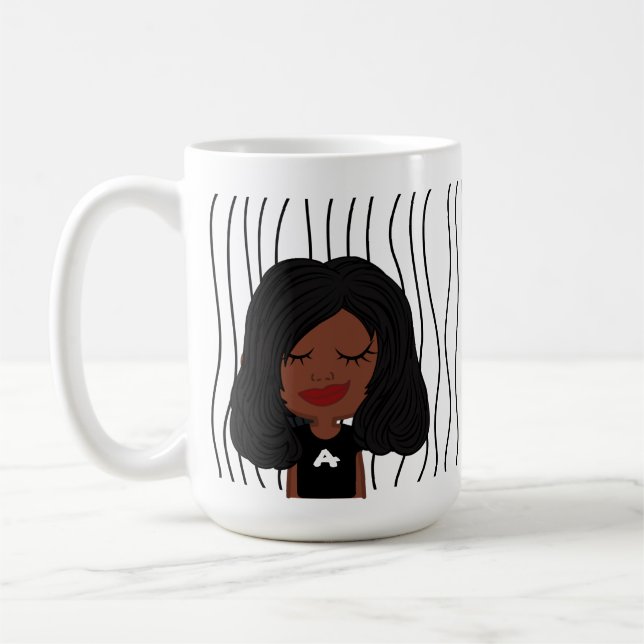 Caneca De Café Mulher Bela Esmirante Lançou Mug. Escolha seu visu (Esquerda)