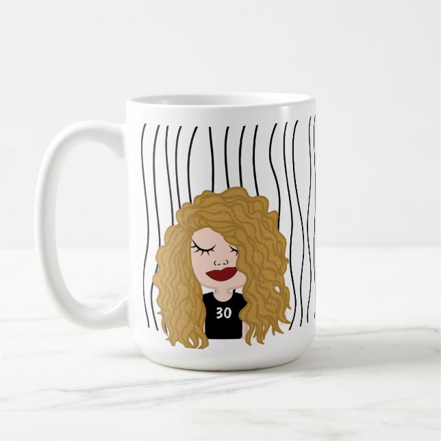 Caneca De Café Mulher Bela Esmirante Lançou Mug. Escolha seu visu (Esquerda)