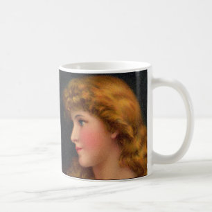 Caneca De Café mulher bonita do século XIX