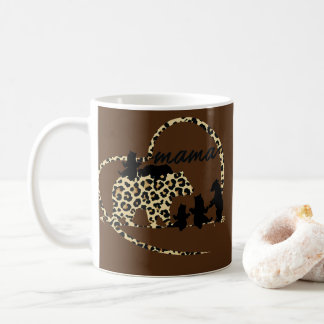 Caneca De Café Mulher Bonita Trendy Mamãe Ursa 5 Filhos Mamãe Che