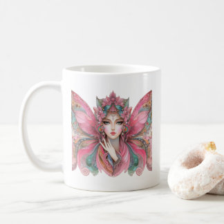 Caneca De Café Mulher Borboleta