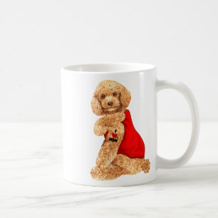 Caneca De Café Mulher Cachorro De Poodle Eu Amo Mamãe Tatuagem Lo