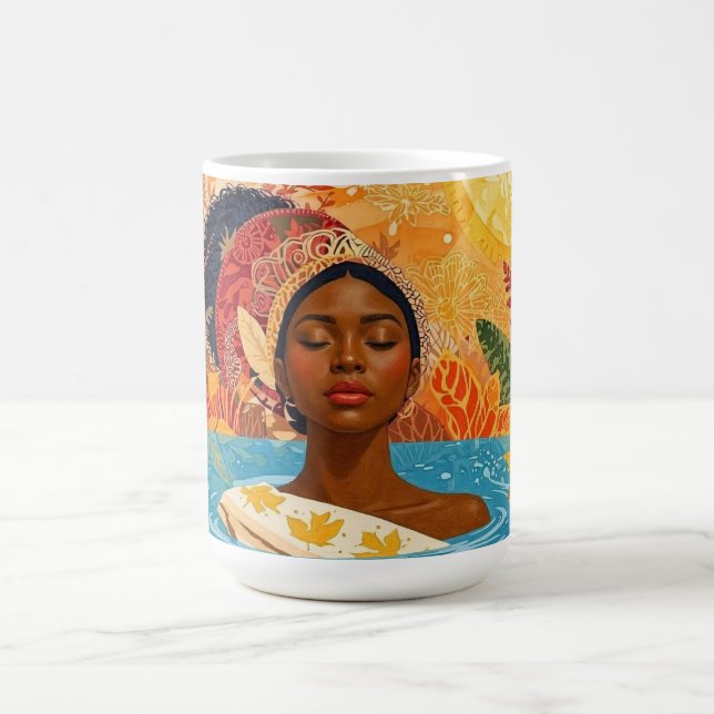 Caneca De Café Mulher Calma  (Centro)