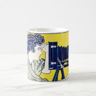 Caneca De Café Mulher-Câmera, Fotógrafo, Van Caspel