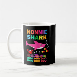 Caneca De Café Mulher Camisa de Shark Nonnie Correspondente à Fam
