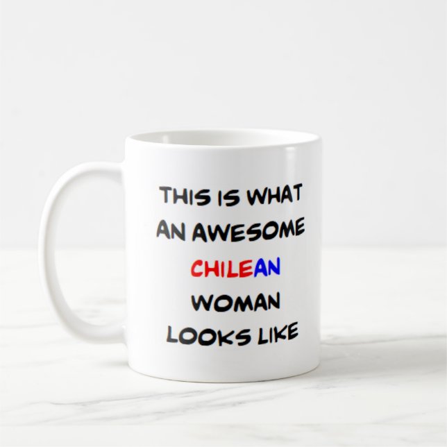 Caneca De Café mulher chilena, incrível (Esquerda)