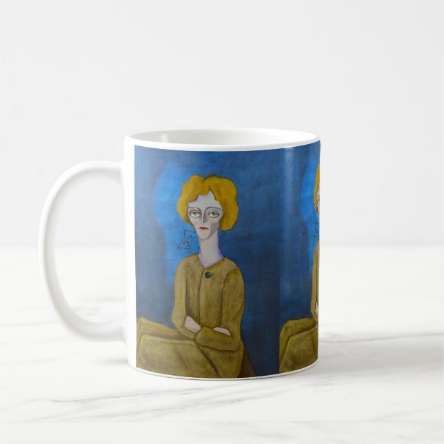 Caneca De Café "Mulher com braços cruzados" (Esquerda)